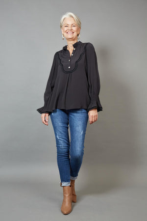 Milli Smock Blouse - Ebony