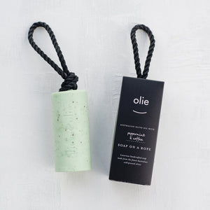 Olieve & Olie Soap on a Rope - Peppermint & Coffee