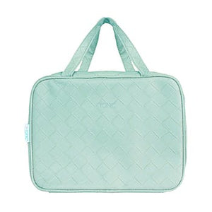 Hanging Cosmetic Bag - Woven Teal