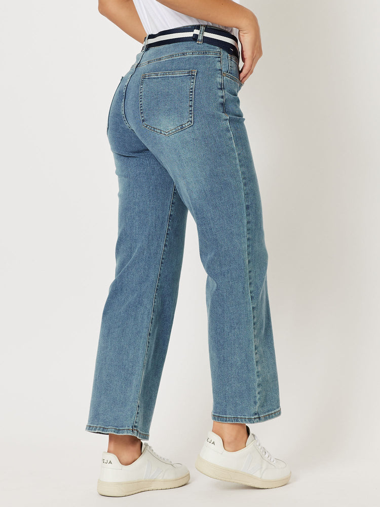 Vicki Bootcut Mum Jean - Denim