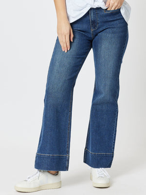Georgia Wide Leg Jean - Denim