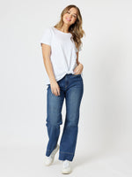 Georgia Wide Leg Jean - Denim