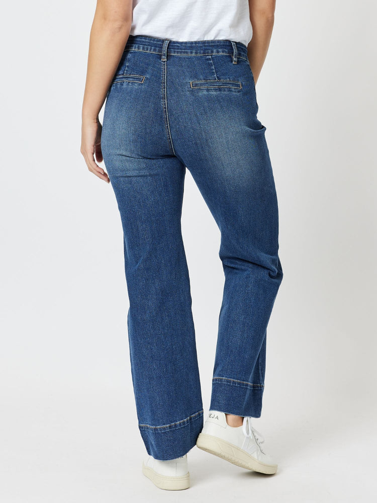 Georgia Wide Leg Jean - Denim