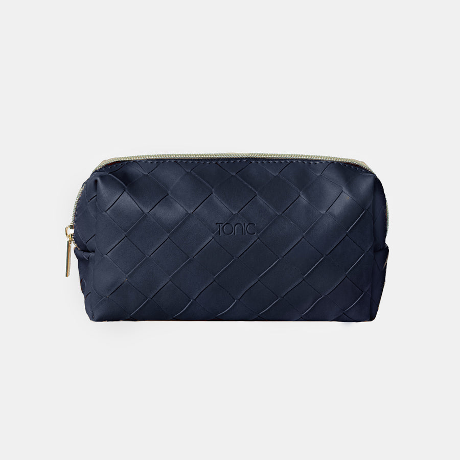 
            
                Load image into Gallery viewer, Tonic Small Beauty Bag - Woven Navy
            
        
