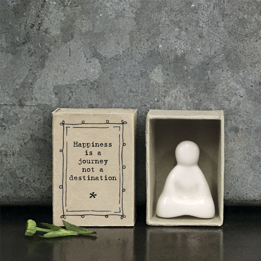 Porcelain Quoted Matchbox -  Little Buddha