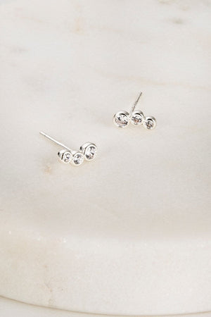 
            
                Load image into Gallery viewer, Zafino Ruby Earring - Silver
            
        