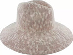 Polyester Knit Fedora - White