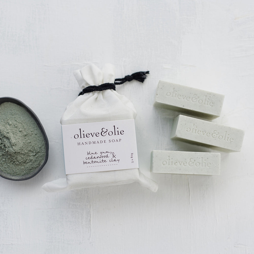 Olieve & Olie Handmade Soap - Blue Gum/Bentonite Clay