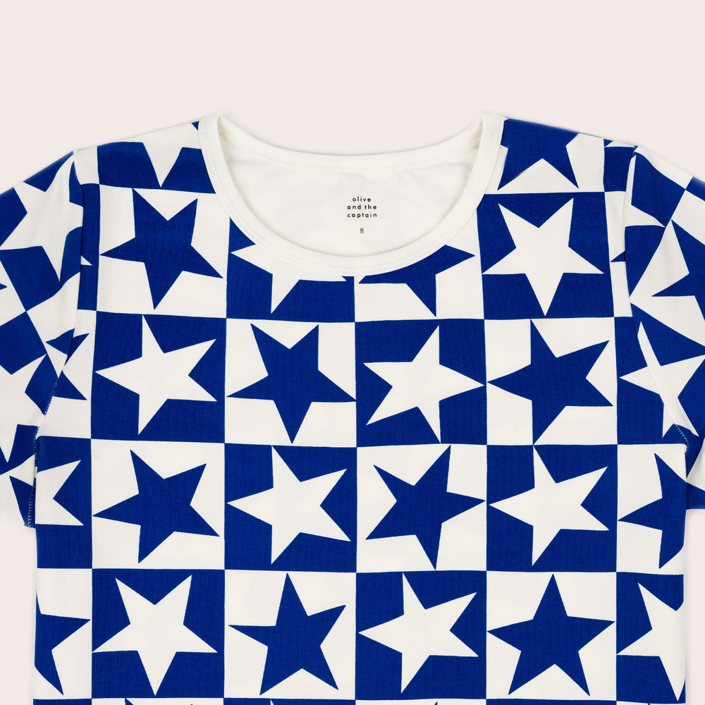 Super Stars Tee - Blue Stars