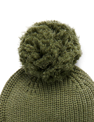 
            
                Load image into Gallery viewer, Fishermans Ribbed Beanie - Olive Melange
            
        