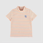 70's Stripe Mock Neck Tee