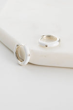 Zafino Brighton Earring - White/Silver