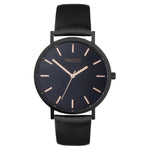 Takoda Black Betty Watch  - Black/Rose