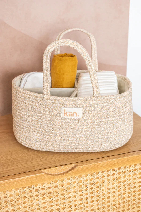 Kiin Nappy Caddy Organizer - Cotton Rope