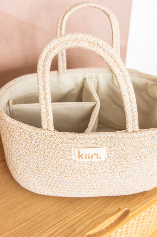 Kiin Nappy Caddy Organizer - Cotton Rope