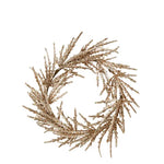 Christmas Glitter Hanging Wreath - Gold