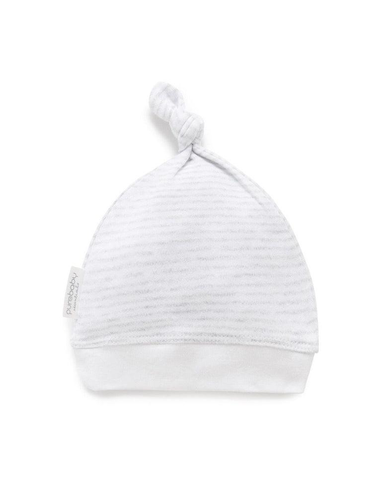 Purebaby Zip Growsuit & Hat Pack - Pale Grey