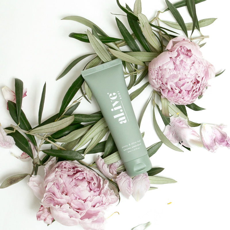 
            
                Load image into Gallery viewer, Alive Body Hand Balm - Peony &amp;amp; Olive Leaf
            
        