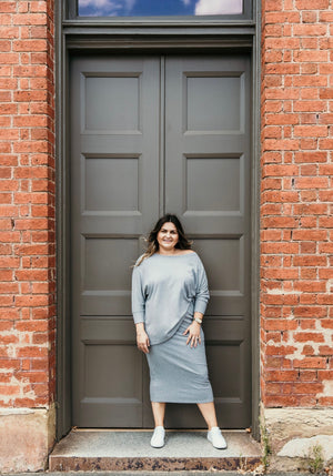 Studio Jersey Skirt - Grey