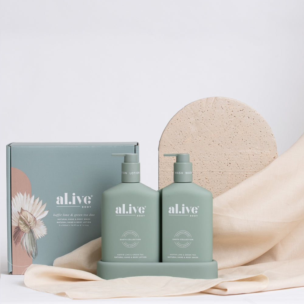 Alive Body Kaffir Lime and Green Tea Duo