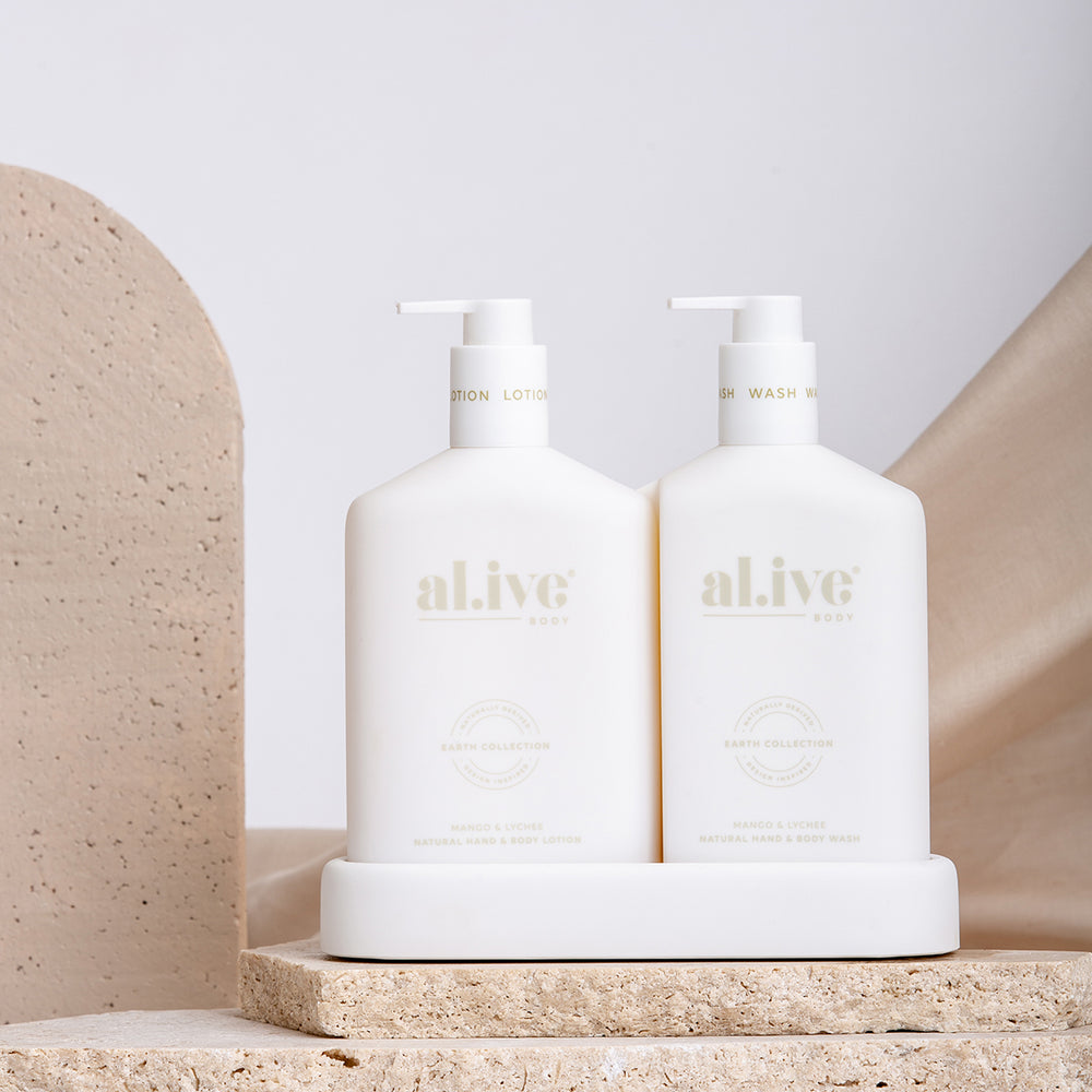 
            
                Load image into Gallery viewer, Alive Body Mango and Lychee Duo - Body Wash/Lotion
            
        