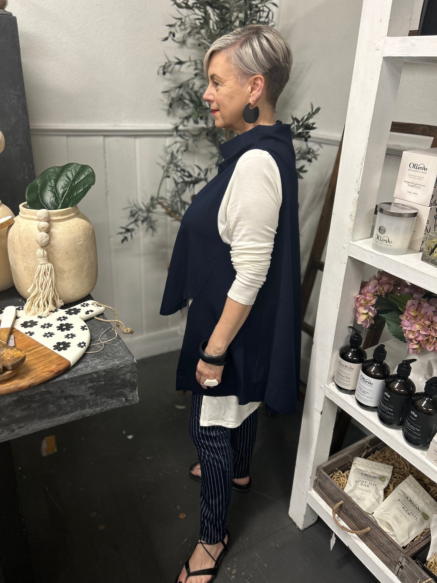 Cameron Layer Top - Navy