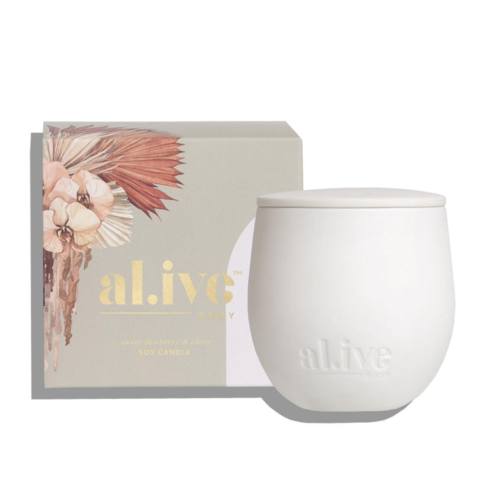 Alive Body Sweet Berry & Clove Soy Candle