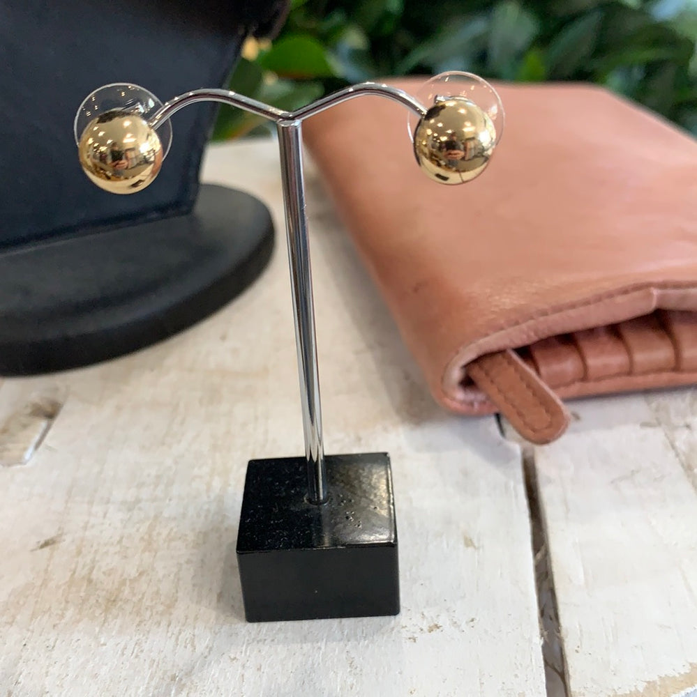 Allure Ball Stud Earrings - Gold