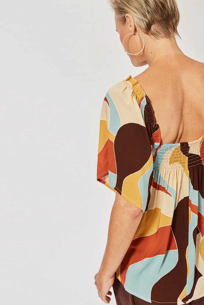Saba Flutter Top - Pucci