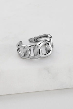Zafino Wide Link Ring - Silver
