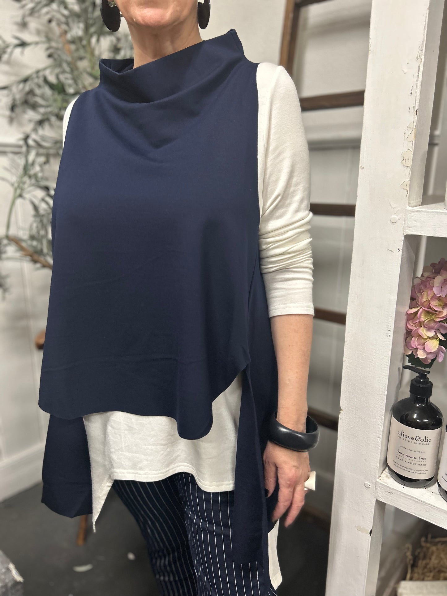Cameron Layer Top - Navy